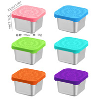 Ensemble de 6 récipients à condiments en acier inoxydable pour fondue, mini-gobelets à sauce, plats