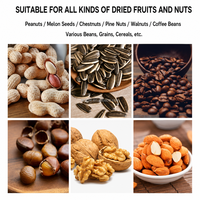 Machine de séchage et de torréfaction commerciale pour noix, arachides, châtaignes, noix de cajou, noix, graines de sésame, amandes, noisettes