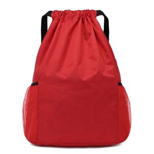 Precio de fábrica, promoción personalizada, impermeable, moda, Mochila deportiva, cierre con cordón, Material de poliéster, Impresión de logotipo personalizado - Product Image 1