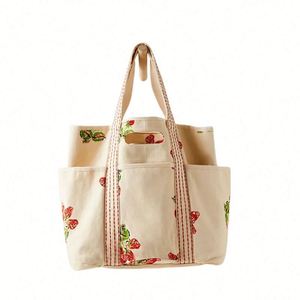 <b>Large</b> Women Canvas Tote <b>Bag</b> Reusable Custom Tote Shopping <b>Bags</b> Cotton Canvas <b>Bag</b> - Product Image 5