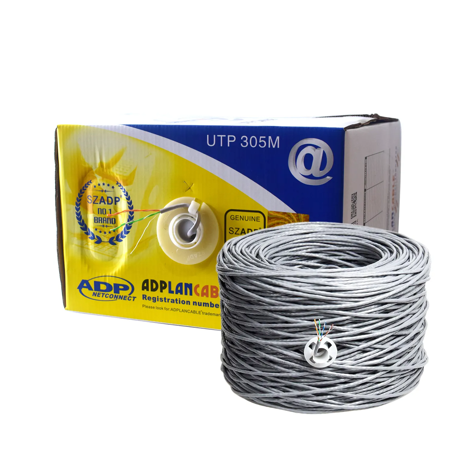 SZADP marka nokta kedi 5e 0.5mm UTP CCA ağ kablosu 1000 Ft 4 Twisted çiftleri 305 M kategori 5 utp ftp sutp kablosu 4 çift cat6