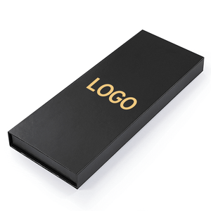 Wholesale Portable Book Shape Rigid Magnetic Cardboard <b>Gift</b> <b>Box</b> Embossing <b>Black</b> Luxury Jewelry Packaging for Bracelet Necklace - Product Image 4
