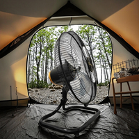Ventilateur sur pied en métal de style taïwanais, mécanique, 5 vitesses réglables, sans pales, économe en énergie, fonctionnement silencieux, 18 pouces, 140W, pour extérieur et hôtel