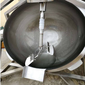 Mixer Planetary Berjaket Ganda Industrial Alibaba 304SUS 100L untuk Saus Pedas, Permen, dan Ketel Masak Nasi 750 Liter untuk Restoran - Product Image 2