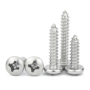<strong>Manufacturer</strong> Wholesale 304 Stainless Steel Round Head Self Tapping <strong>Screw</strong> Cross Self Tapping <strong>Screw</strong> Accessories <strong>Wood</strong> ScrewM2-M8 - Product Image 1