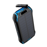Produk Tren Terbaru 2025 Aksesoris Ponsel 26800mAh USB Micro USB Charger Portabel Tahan Air Outdoor Power Bank Tenaga Surya LED