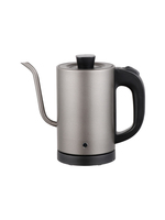 Bouilloire électrique sans fil en titane 1L avec contrôle de température, base rotative à 360°, protection anti-ébullition à sec, noire, vente en gros