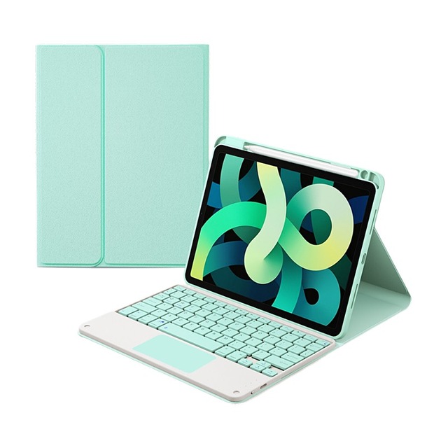 Wireless 7 Color Backlit Keyboard with Touchpad and Pencil Holder Smart Keyboard Cover for ipad Pro 11/Pro 10.5/10.2/Air 4 3