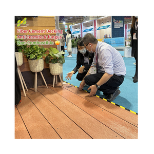 Chống Cháy Vườn hồ bơi công viên chống trượt chi phí thấp bảo trì thấp Composite sợi xi măng <span class=keywords><strong>decking</strong></span> - Product Image 1