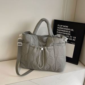 <b>Nylon</b> Drawstring Women's Crossbody Bags Lightweight Solid Color Ladies Tote Shoulder Bag Simple Female <b>Handbags</b> - Product Image 3