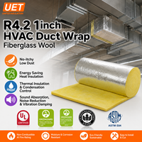 Meilleur prix – Laine de verre FSK à faible teneur en COV R4.2 (1 pouce/25 mm) pour isolation de conduits CVC et ventilation d'entrepôts – Marché américain