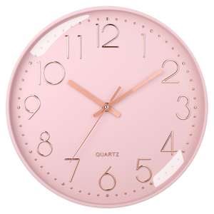 Horloge murale numérique silencieuse en plastique Art Déco, ronde de 12 pouces, pour la chambre d'enfant et le <span class=keywords><strong>salon</strong></span>, décoration intérieure - Product Image 1