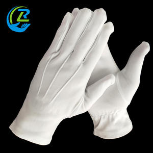 Guante largo de algodón Fourchette Tres costillas en la espalda Puño elástico para desfiles Papá Noel - Product Image 2