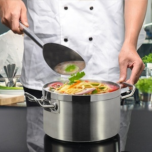 Marmite de cuisson commerciale en acier inoxydable <span class=keywords><strong>grande</strong></span> <span class=keywords><strong>capacité</strong></span>, à induction, avec couvercle, pour soupes et bouillons - Product Image 3