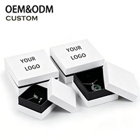 Caja de Regalo de Lujo Personalizada para Joyería Pequeña, para Reloj, con Laminado Mate, Forro de Esponja, Logotipo Personalizado y Cierre Magnético