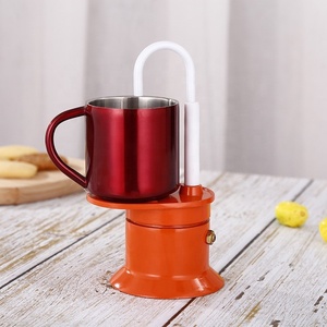 Mini estufa exprés de color mármol de estilo italiano, cafetera espresso de aluminio, olla <span class=keywords><strong>MOKA</strong></span> - Product Image 2