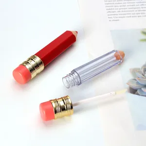 3,5 Ml kunststoff Kleine Nette Bleistift lip gloss rohre mit zauberstab
