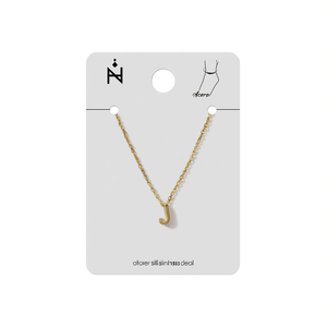 Tobillera de Acero Inoxidable con Letra J TOBILLERA J Joyería de Moda para Mujer - Product Image 2