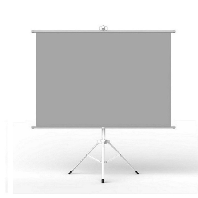 Factory Outlet High Quality Portable Floor Stand Projection Screen White 120 Inch 16:9 Tripod ALR Projector