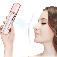 Nano Beauty Care, Vaporizador Facial, Doble Orificio, Hidratante, Vaporizador Recargable, Mini Rociador Facial