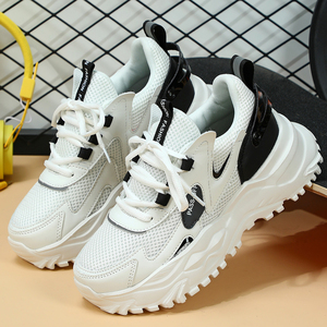 Chaussures respirantes et amortissantes, Zapatillas, baskets augmentant la taille, chaussures de tennis décontractées pour femmes, style basket, chaussures épaisses d'automne - Product Image 5