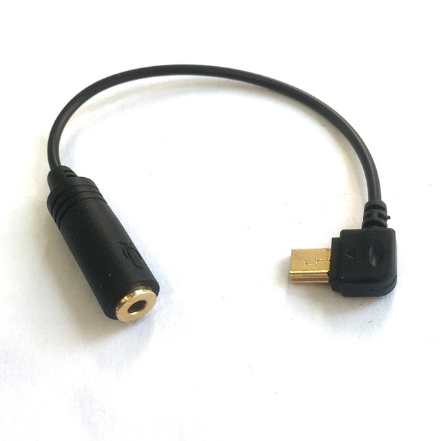 Micro 10 Pin USB 3.5mm Microphone Mic Adapter Cable for 3 3+ 4 Outdoor Camera