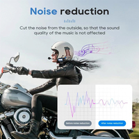 Helm Motor Headset BT Tahan Air untuk Bersepeda Peredam Kebisingan Model BT31