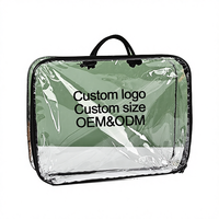 Boîte cadeau de luxe écologique en ABS acrylique avec poignée, boîte de présentation transparente carrée en forme de cœur pour la Saint-Valentin