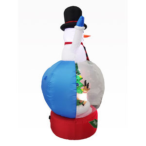 Décorations de Noël gonflables de 7 pieds avec projecteur lumineux RGB intégré pour l'extérieur, décorations de Noël gonflables, globe de bonhomme de neige - Product Image 2