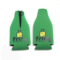 Refroidisseur de bouteilles de bière isotherme personnalisé avec logo, en néoprène, pour canettes fines, accessoires de bar avec design par sublimation