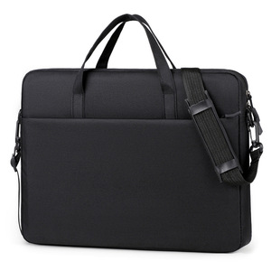 Sac pour ordinateur portable imperméable et antichoc, mallette d'affaires 14 pouces, grande capacité, fermeture éclair, sacoche durable pour hommes - Product Image 4