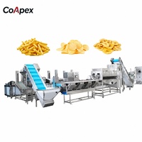 Fabriksprijs Volledig Automatische Zoete Aardappel & Fruit Chips Machine 4.0mm SUS304 Elektrische/Gas Verwarming Kosteneffectief