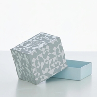 Boîte cosmétique en papier texturé de luxe, boîte en papier artistique, boîte à parfum, emballage cadeau pour flacon de parfum