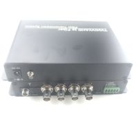 Dönüştürmek ip kamera AHD/CVI/TVI 4 kanal BNC video + 1 kanal rs485 veri tek fiber optik ortam dönüştürücü