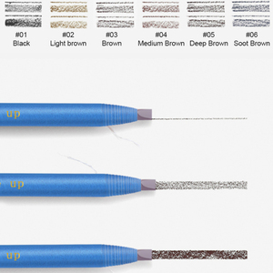 Crayon à sourcils ligne de traction rose bleue anti-bavure anti-transpiration longue durée sans bavure crayon à sourcils facile à utiliser type machette - Product Image 5
