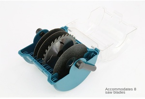 Boîte de rangement pour lames de scie <span class=keywords><strong>Makita</strong></span> pour meuleuses d'angle et lames de travail du bois de 4 pouces - Finition CrN non personnalisable - Modèle D-63862 - Product Image 6