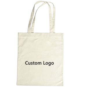 Sac fourre-tout en toile personnalisé avec logo imprimé, sac de shopping réutilisable en coton - Product Image 1