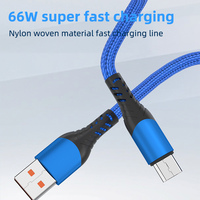 Venta caliente 1M 2M Cable DE DATOS Usb Cable DE DATOS trenzado de nylon Cable de carga Usb de carga rápida para teléfonos Android