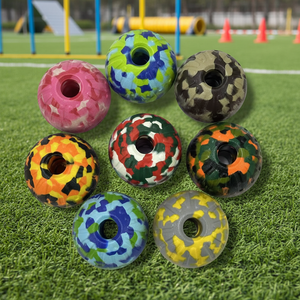 Kamuflaj Desenli Çevre Dostu Dayanıklı EVA Evcil Hayvan Topu Çiğneme Oyuncağı Sağlam Tasarım Köpek Eğitim Oyuncağı Küçük Hayvanlar İçin İç/Dış Mekan Kullanımı - Product Image 1