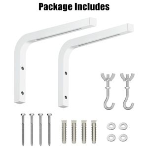 Support mural universel <span class=keywords><strong>pour</strong></span> <span class=keywords><strong>écran</strong></span> de projecteur, support en L de 11 pouces, extension réglable avec crochet <span class=keywords><strong>pour</strong></span> <span class=keywords><strong>écran</strong></span> de projecteur - Product Image 4