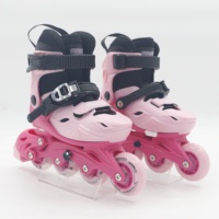 Patins à roulettes de slalom freestyle réglables pour tous les âges, coque en PP, maille en velours, ABEC-11, plastique de haute qualité, durables, utilisation en extérieur, toutes tailles