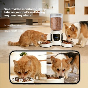 Distributeur de nourriture intelligent <span class=keywords><strong>pour</strong></span> animaux de compagnie avec caméra HD à double objectif, double bol, contrôle à distance <span class=keywords><strong>et</strong></span> via application, alimentation programmée <span class=keywords><strong>pour</strong></span> <span class=keywords><strong>chiens</strong></span> <span class=keywords><strong>et</strong></span> <span class=keywords><strong>chats</strong></span> - Product Image 5