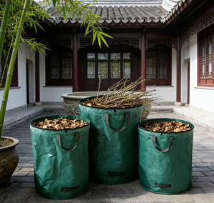 Paquete de 3 Bolsas Cuadradas Modernas para Desechos de Jardín de 272L, Ahorro de Espacio, Reutilizables, Resistentes, Gran Capacidad, para Colocar en Esquinas del Patio - Product Image 4