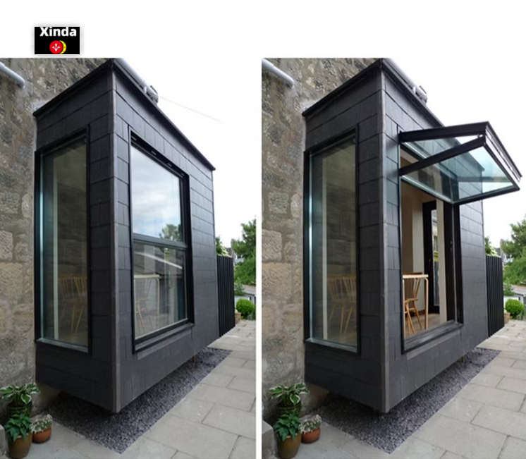Wholesale Double Glass Aluminum Folding Windows