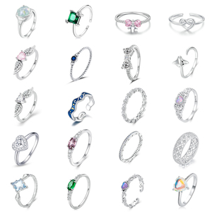 Nuevo Diseño de Joyería Fina de Plata, Anillos de Dedo de la Suerte de Arcoíris Colorido, Plata de Ley 925 Multicolor, Anillos para Mujeres, Damas y Adolescentes - Product Image 1