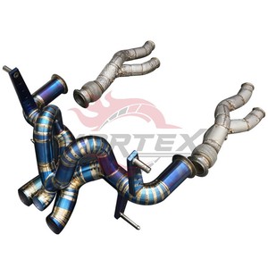 ท่อไอเสีย Vortex Titanium สำหรับ Lamborghini Aventador LP740 แบบท่อตรง พร้อมแผ่นกันความร้อน ดาวน์ไปป์ ระบบเต็มรูปแบบ - Product Image 2