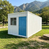 Maison conteneur mobile pliable de 40 pieds, design moderne, panneau sandwich respirant, rectangulaire, avec garantie, pour usage hôtelier et en villa