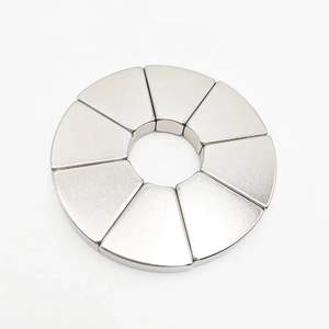 Personalizado N35 N42 N45 N52 Super fuerte imán trapezoidal permanente Segmento de cuña imán de neodimio para Motor - Product Image 1