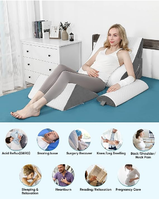 Zurück lesen Keil Bett kissen, Memory Foam Anti Schnarchen Keil Bett kissen, Dreieck Bett Keil Kissen