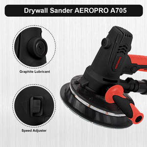 AEROPRO A705 <span class=keywords><strong>Ponceuse</strong></span> Électrique Murale Portative pour Cloisons Sèches et Plâtre - Product Image 5